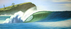 バリアート絵画特大横『Big Wave』WindySpecial Order作品[額横約134cmx縦63cm] アジアン 雑貨 バリ 雑貨 タイ 雑貨 アジアン インテリア