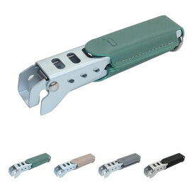 [d+ (ディープラス )クッカークリップ] 本革ハンドルカバー付き メスティングリッパー ロック機能あり キャンプ 鍋つかみ グリーン ベージュ グレー ブラック ロック機能 キャンプ アウトドア BBQ バーベキュー キャンプ用品 便利 取っ手