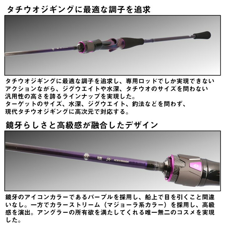 楽天市場】ダイワ タチウオジギングロッド 鏡牙AIR 64B-MT [5・大型 