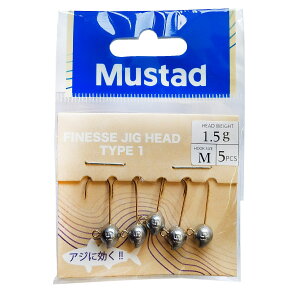�}�X�^�b�h(Mustad) FINESSE JIG HEAD TYPE 1 1.5g [���[����]