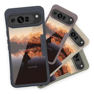 コンポスケース & 着せ替え デザインシート セット Google Pixel9a Pixel9 Pro XL Pixel8a Pixel8 Pro Xperia 10 V ケース 背面 生分解性 4色 釣り 魚 ルアー 穏やかなることを学べ(Study to be quiet)