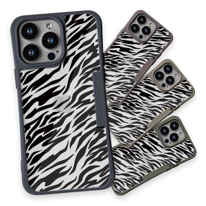 コンポスケース & 着せ替え デザインシート セット iPhone16e ケース iPhone16 Pro iPhone16 iPhone15 Pro iPhone15 iPhone14 Pro iPhone14 iPhone13 犬 イヌ アニマル柄(シマウマ)