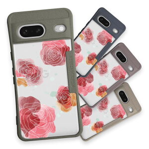 コンポスケース & 着せ替え デザインシート セット Google Pixel9a Pixel9 Pro XL Pixel8a Pixel8 Pro Xperia 10 V ケース 背面 生分解性 4色 プランツデザイン No.10