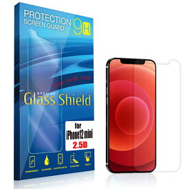 iPhone12 mini（5.4inch） 液晶保護フィルム 保護フィルム 2.5D 9H 指紋防止(全透明) ガラスフィルム ガラス アイフォン トゥウェルブ ミニ