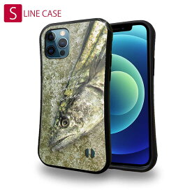 S-LINE ケース iPhoneSE(第三世代) iPhone13 mini iPhone13 Pro Max iPhone12 Pro iPhone11 Pro iPhoneXs iPhoneXR Xperia 5 III Xperia 10 III Pixel 5a AQUOS sense6 釣り 魚 ルアー 表層のギャング・サワラ