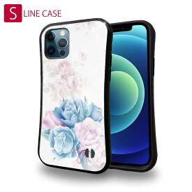 S-LINE ケース iPhoneSE(第三世代) iPhone13 mini iPhone13 Pro Max iPhone12 Pro iPhone11 Pro iPhoneXs iPhoneXR Xperia 5 III Xperia 10 III Pixel 5a AQUOS sense6 花 花柄 花束 フラワー ローズの香り