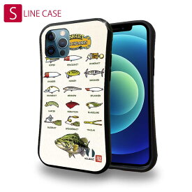 S-LINE ケース iPhoneSE(第三世代) iPhone13 mini iPhone13 Pro Max iPhone12 Pro iPhone11 Pro iPhoneXs iPhoneXR Xperia 5 III Xperia 10 III Pixel 5a AQUOS sense6 釣り 魚 ルアー 八百板浩司 Bass & Lures バス&ルアー