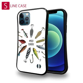 S-LINE ケース iPhoneSE(第三世代) iPhone13 mini iPhone13 Pro Max iPhone12 Pro iPhone11 Pro iPhoneXs iPhoneXR Xperia 5 III Xperia 10 III Pixel 5a AQUOS sense6 釣り 魚 ルアー オールドルアーたち