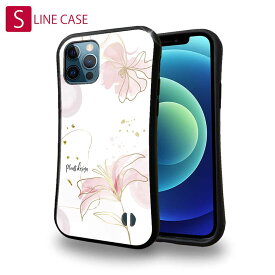 S-LINE ケース iPhoneSE(第三世代) iPhone13 mini iPhone13 Pro Max iPhone12 Pro iPhone11 Pro iPhoneXs iPhoneXR Xperia 5 III Xperia 10 III Pixel 5a AQUOS sense6 花 花柄 花束 フラワー プランツデザイン No.4