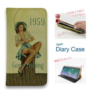 �X�}�z�P�[�X �蒠�^ �x���g�Ȃ� �}�O�l�b�g�Ȃ� iPhone17 Pro Max iPhone Air iPhone16e Pro Max 16 Plus 15 Pro Max 14 Plus Xperia 10 VII Galaxy AQUOS Pixel10 Pro XL �ނ� �� ���A�[ Gone Fishing �r���e�[�W�o�[�W����