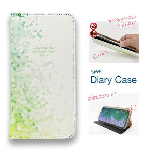 スマホケース 手帳型 ベルトなし マグネットなし iPhone17 Pro Max iPhone Air iPhone16e Pro Max 16 Plus 15 Pro Max 14 Plus Xperia 10 VII Galaxy AQUOS Pixel10 Pro XL 花 花柄 木漏れ日