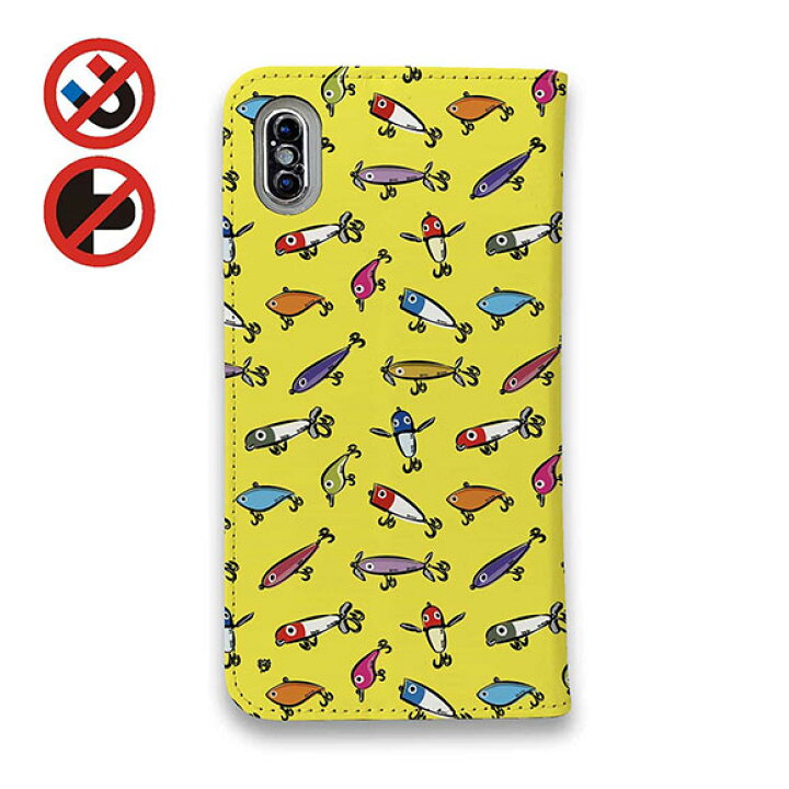 楽天市場 スマホケース 手帳型 ベルトなし Iphone13 Mini Iphone13 Pro Max Iphone12 Iphone11 Iphonexs Max Iphone Se 第二世代 Xperia Galaxy Aquos Pixel 釣り 魚 ルアー 釣りざんまい ルアーコレクション カラフルイエロー アイフォンケース Anglers Case