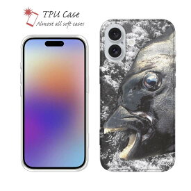 ソフトケース iPhone17 Pro Max iPhone Air クリアケース iPhone16e Pro Max iPhone15 Pro Max iPhone14 Plus iPhone13 mini Xperia 10 VII Galaxy AQUOS sense arrows Pixel10 Pro XL 釣り 魚 ルアー セット TPU 透明 イシダイの強靭な歯