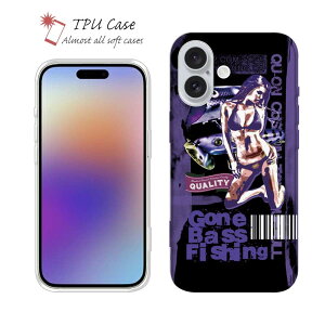 \tgP[X iPhone17 Pro Max iPhone Air NAP[X iPhone16e Pro Max iPhone15 Pro Max iPhone14 Plus iPhone13 mini Xperia 10 VI Galaxy AQUOS sense arrows Pixel10 Pro XL ނ  A[ Zbg TPU  Gone Bass Fishing [C