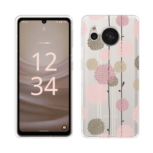 AQUOS sense アクオス センス7 ソフトケース 花柄 クリアケース スマホケース TPU AQUOS sense9 R9 Pro wish4 wish3 sense8 R9 R8 Pro sense7 plus sense6 sense4 plus sense5G R5G アクオス 花 花束 フラワー 菊 牡丹 花