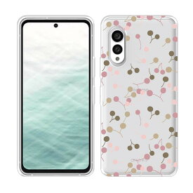 arrows アローズ ソフトケース 花柄 クリアケース スマホケース TPU arrows Alpha2 F-51G arrows We3 F-52G FCG04 arrows Alpha F-51F We2 F-52E FCG02 arrows We2 Plus F-51E arrows We F-51B FCG01 花 花束 フラワー チェリー(さくらんぼ)
