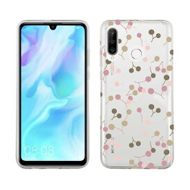 Huawei P30 lite ソフトケース 花柄 クリアケース スマホケース TPU Huawei P30 Pro ケース HUAWEI Mate 20 Pro Huawei nova3 Huawei P20 lite honor 9 ファーウェイ 花 花束 フラワー チェリー(さくらんぼ)