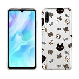 Huawei P30 lite ソフトケース クリアケース スマホケース TPU Huawei P30 Pro ケース HUAWEI Mate 20 Pro Huawei nova3 Huawei P20 lite honor 9 ファーウェイ 猫 ネコ 用品 雑貨 ニャンズ