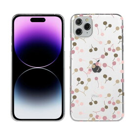 iPhone15 Pro Max iPhone15 Plus ソフトケース iPhone14 Pro Max iPhone14 Plus iPhone SE(第三世代) iPhone13 Pro Max iPhone13 mini クリアケース スマホケース TPU iPhone12 Pro Max iPhone12 mini 花柄 花 花束 フラワー チェリー(さくらんぼ)