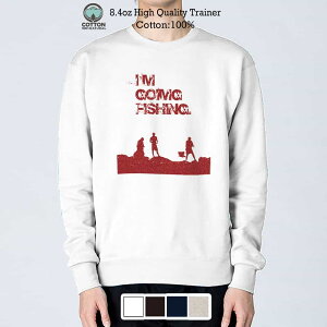 �ނ� �g���[�i�[ ���� I am going fishing8.4oz (�I���X) ��100% �����Y ���f�B�[�X ���� �傫���T�C�Y �z���C�g �u���b�N �f�B�[�v �l�C�r�[ �I�[�g�~�[�� �� �� ���F �t �H �~ �I�V���� �ނ� �� ���A