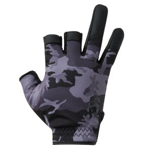 ダイワ (Daiwa) DG-6525W ブラックカモ Lサイズ(防寒ゲームグローブ 3本カット)