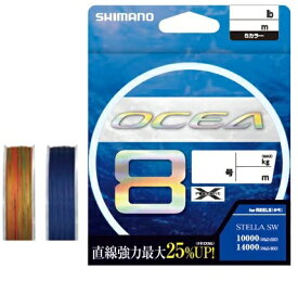 シマノ (shimano) オシア 8 PE LD-A81S 2.0号 45lb 400m 10m x 5カラー ※画像は各サイズ共通です。