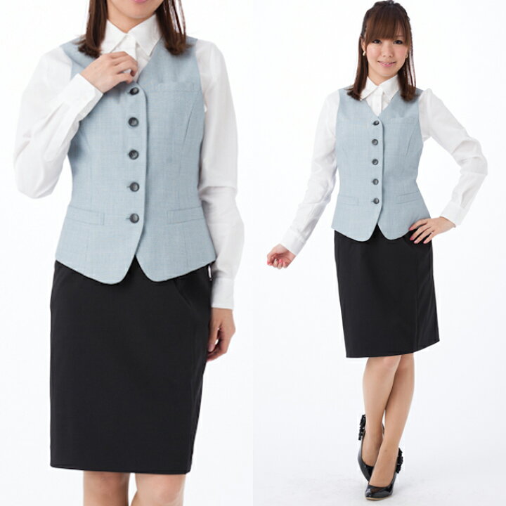 楽天市場】日本製 高品質 事務服 ベスト レディース 制服 ユニフォーム  
