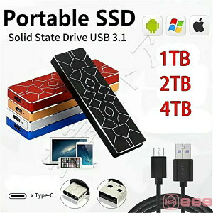 �|�[�^�u��SSD 2TB 4TB �n�[�h�f�B�X�N USB3.1 �O�t�� �ϏՌ� ���݊��� �O�t�� �|�[�^�u���n�[�h�f�B�X�N �É� �R���p�N�g ���^ �����]�� �O�t��SSD �����^