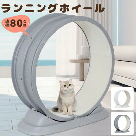 キャットホイール トレッドミル ランニングホイール ランニングマシン 80cm 2色 ホイールランナー ペット ホイール 自走式 回し車 ルームランナー 爪とぎ 運動不足 ダイエット キャットホイール ローラー 静音