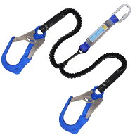 胴ベルト型用ランヤード 墜落制止用器具 2本 兼用ランヤード 巻取り式 フルハーネス型 ランヤード 墜落制…