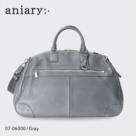 【正規取扱店】ポイント10倍【aniary アニアリ】シュリンク レザー 牛革 本革 ボストンバッグ 通勤 メンズ 【プレゼント ギフト】日本製 07-06000 [送料無料]