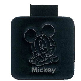 ミッキーマウス プレスベロアクッション 角 ブラック カー用品