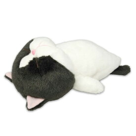 ぼうみたいなねこ ぬいぐるみ はちぼう 黒猫 寝姿 挟まる猫 かわいい