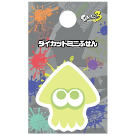 スプラトゥーン3 グッズ ダイカットミニふせん イカ