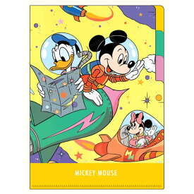 ミッキーマウス クリアファイル A5 3ポケット レトロアートコレクション 1990 復刻アート 第4弾 728001