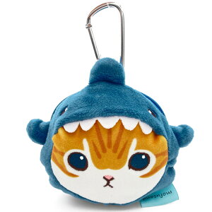 mofusand モフサンド グッズ イヤホンマルチポーチ サメにゃん 小物入れ カラビナ付き 105567