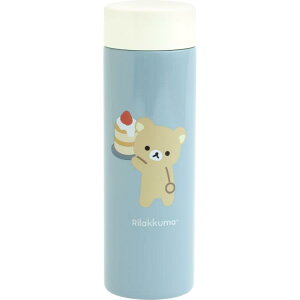 リラックマ 超軽量マグボトル350ml ランチマーケット BASIC RILAKKUMA ブルーグレー パンケーキ柄 ステンレスボトル 保温保冷 マイボトル