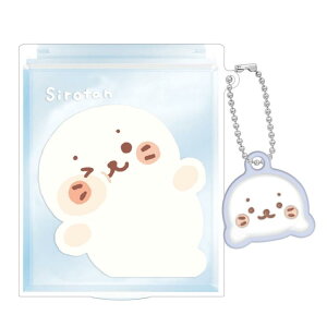 しろたん マスコット付きサイズミラー むぎゅっと 折りたたみ 鏡 288114