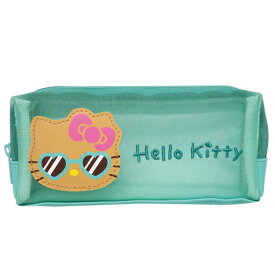ハローキティ メッシュBOXポーチ ミント 日焼けシリーズ 606541