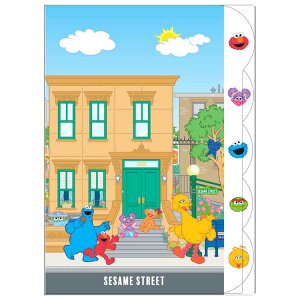 セサミストリート A4ダイカットクリアファイル 5P イラスト 858807