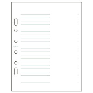 myfa ミファ N-3371 アレンジペーパー リフィル ハーフ横罫 LIHIT LAB. リヒトラブ