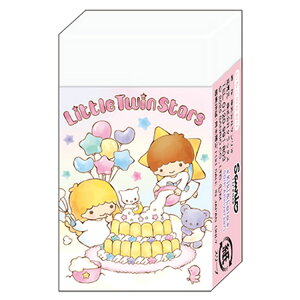 リトルツインスターズ まとまるくん 消しゴム いちごのかおりつき オーロラレトロ 325703