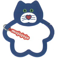 mojojojo カラビナ ブルー キーホルダー 717722