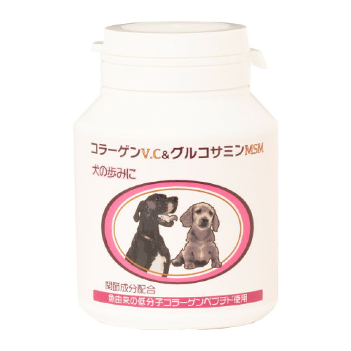 楽天市場】日本ビーエフ 犬の歩みにコラーゲンV.C＆グルコサミン 