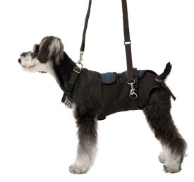 【取寄】介護ハーネス LaLaWalk 小型犬・ダックス用 フラワー ロンドンミニチェック サマーストライプ M L 介護 歩行補助 シニア犬 起き上がり 介助