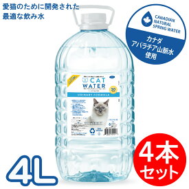 【最大2000円OFFクーポン配布】 PH バランス キャット ウォーター (4L×4本セット) CAT WATER 猫 水 ペット 天然水 水分補給 ファンタジーワールド