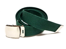 ダークグリーン32ミリ アクリル製 GIベルト ガチャベルト ローラーバックルベルト1梱包3本までメール便対応可日本製 フルサイズ対応
