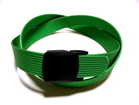 ライトグリーン32ミリ ナイロン 樹脂バックルベルトプラスティックバックルベルト1梱包1本迄メール便発送可日本製 フルサイズ対応