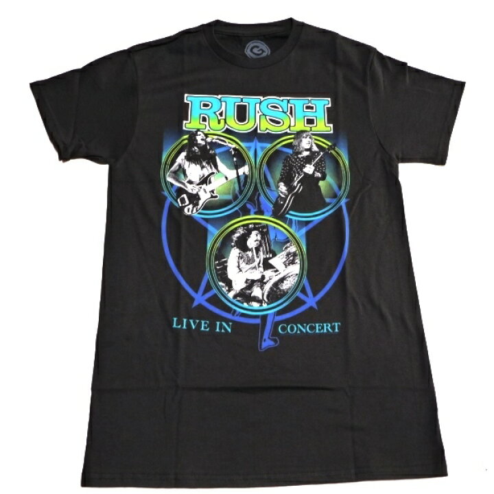 楽天市場】RUSH ラッシュRUSH LIVE オフィシャル バンドTシャツ  