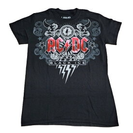 AC/DC エーシーディーシーBLACK ICE MENS SOFT TEE オフィシャル バンドTシャツ